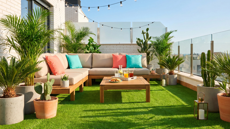 pelouse synthétique Lexy 40mm - 1m x 5m