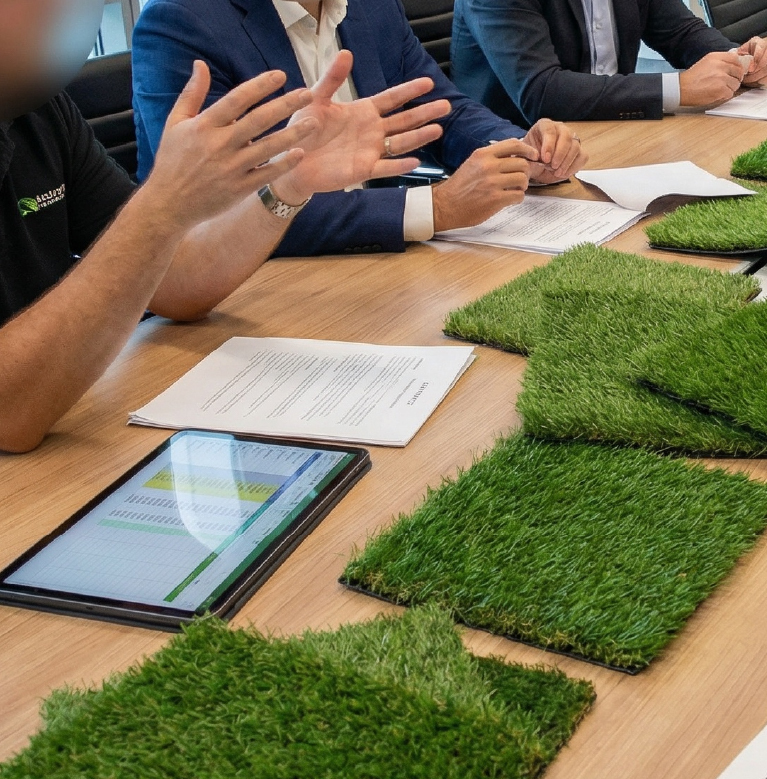 échantillons gazon synthétique table réunion comparaison qualité prix