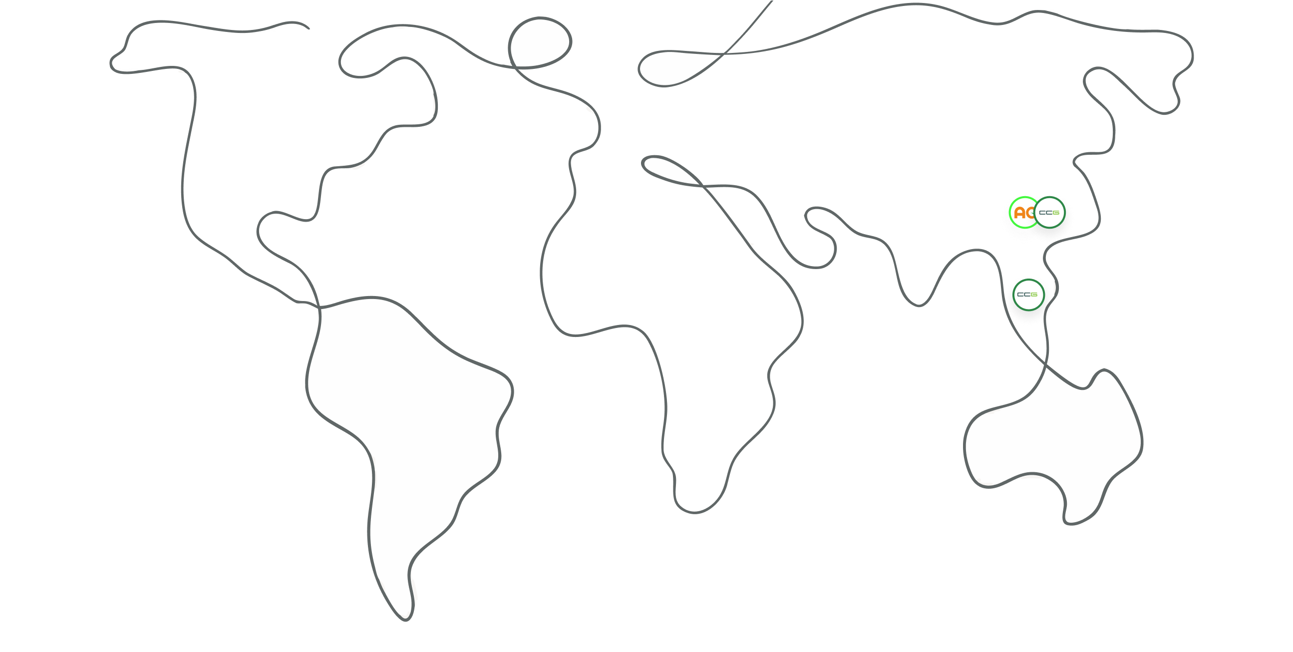 carte du monde schématique avec localisation des usines partenaires gazon synthétique