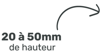 Gazon synth&eacute;tique de 20 &agrave; 50mm de hauteur